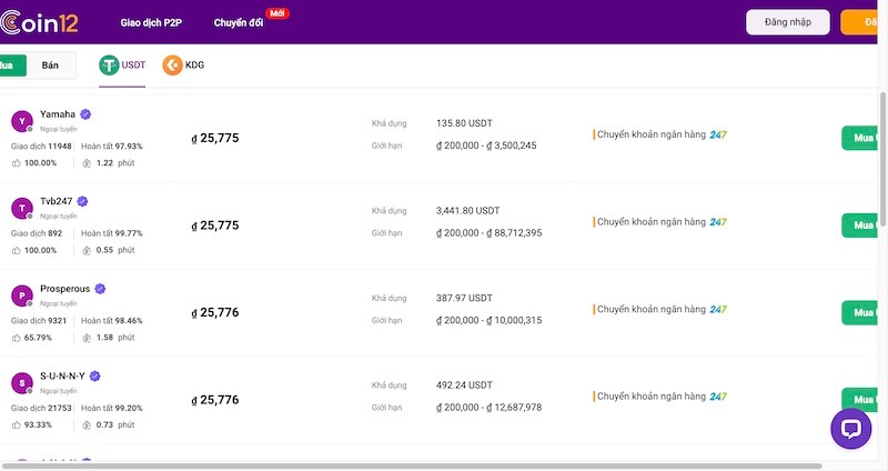 XO88 Giới thiệu 4 sàn mua bán, đổi USDT qua VND tại cổng game Xo88